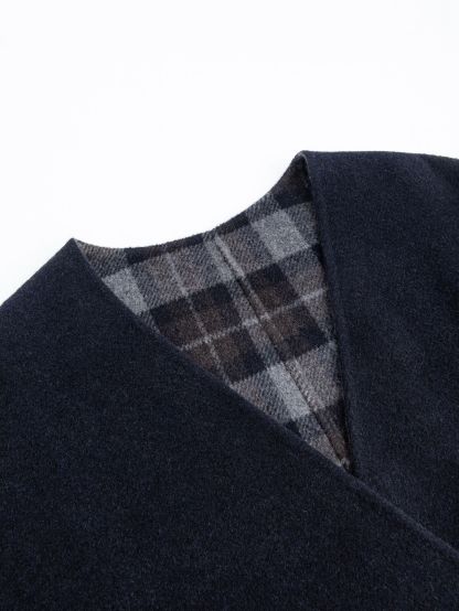 Double-faced wool coat
