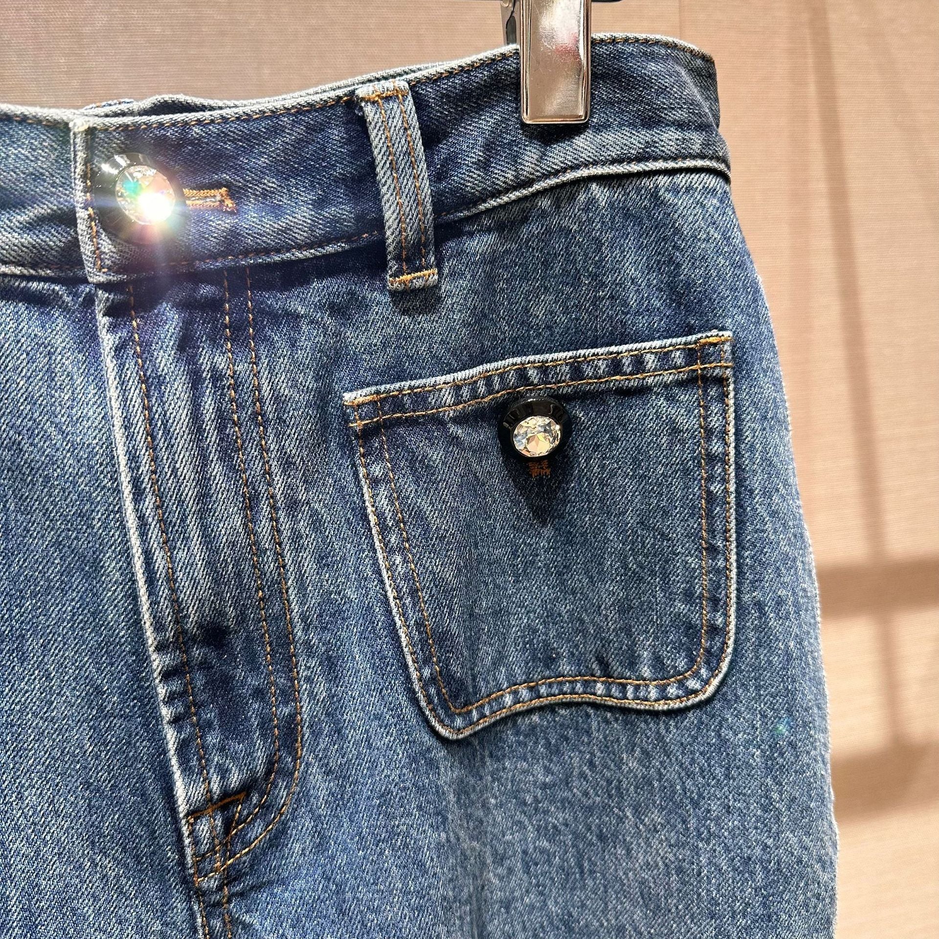 Pure cotton trendy flared jeans/trousers