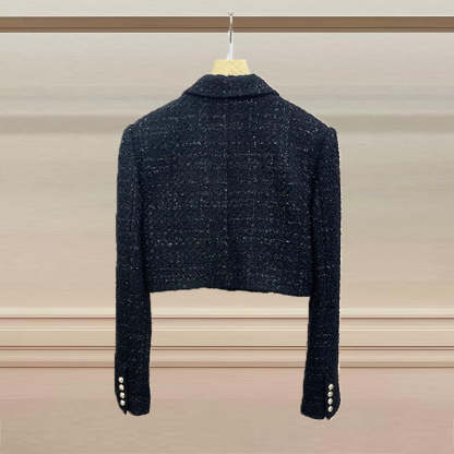 French-style high-waisted skirt two-piece set