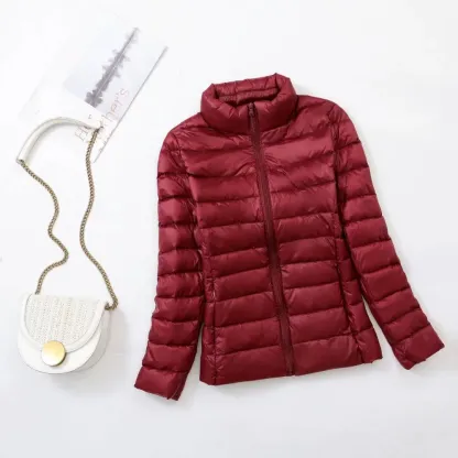 Lightweight and portable down jacket for women