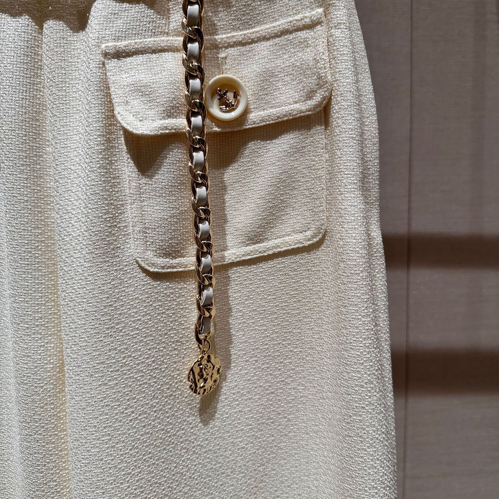 High-waisted, loose-fitting, straight-leg wide-leg trousers