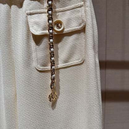 High-waisted, loose-fitting, straight-leg wide-leg trousers