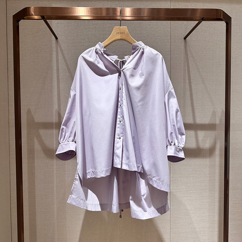 Spring loose-fitting, unique shirt