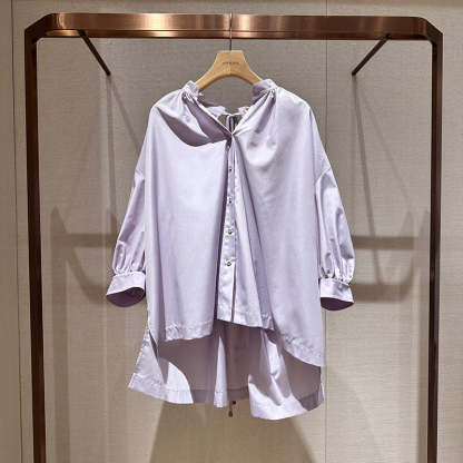 Spring loose-fitting, unique shirt