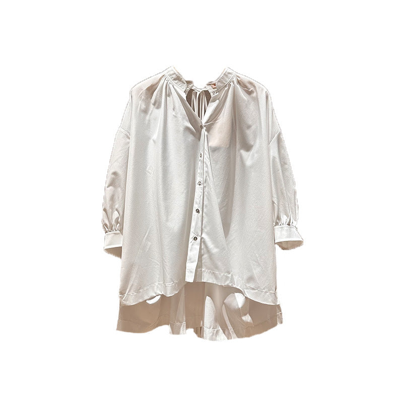 Spring loose-fitting, unique shirt