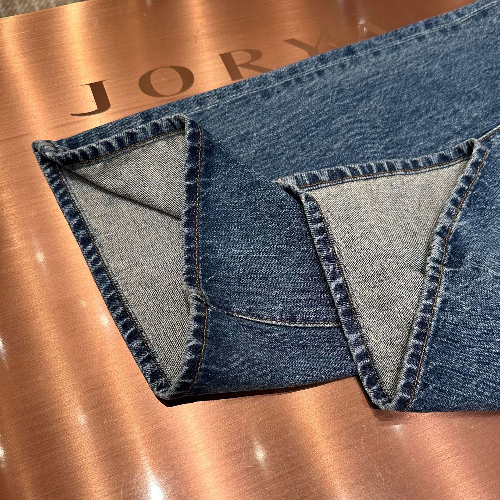 Pure cotton trendy flared jeans/trousers