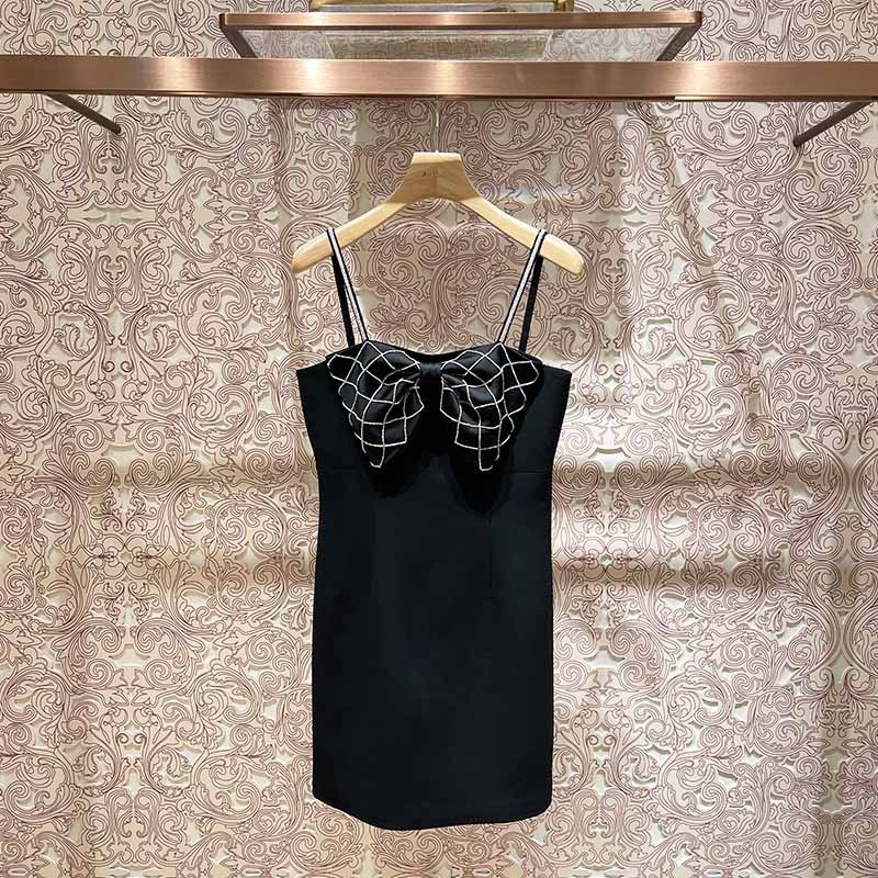 Bow-tie strap dress