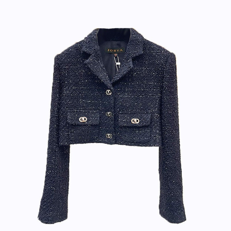 French-style high-waisted skirt two-piece set