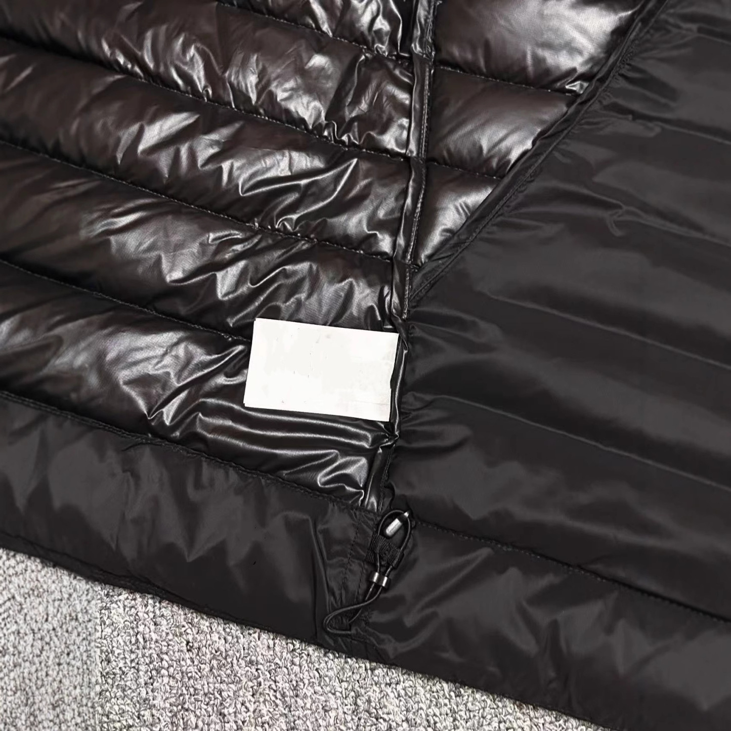 Solid color casual warm zipper stand collar goose down vest