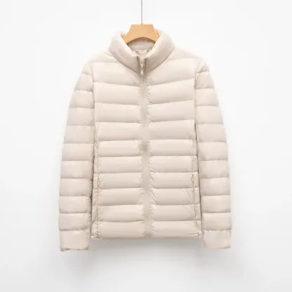 Lightweight and portable down jacket for women
