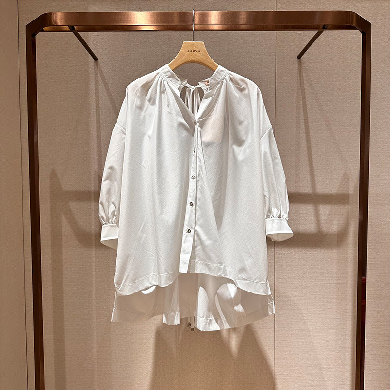 Spring loose-fitting, unique shirt