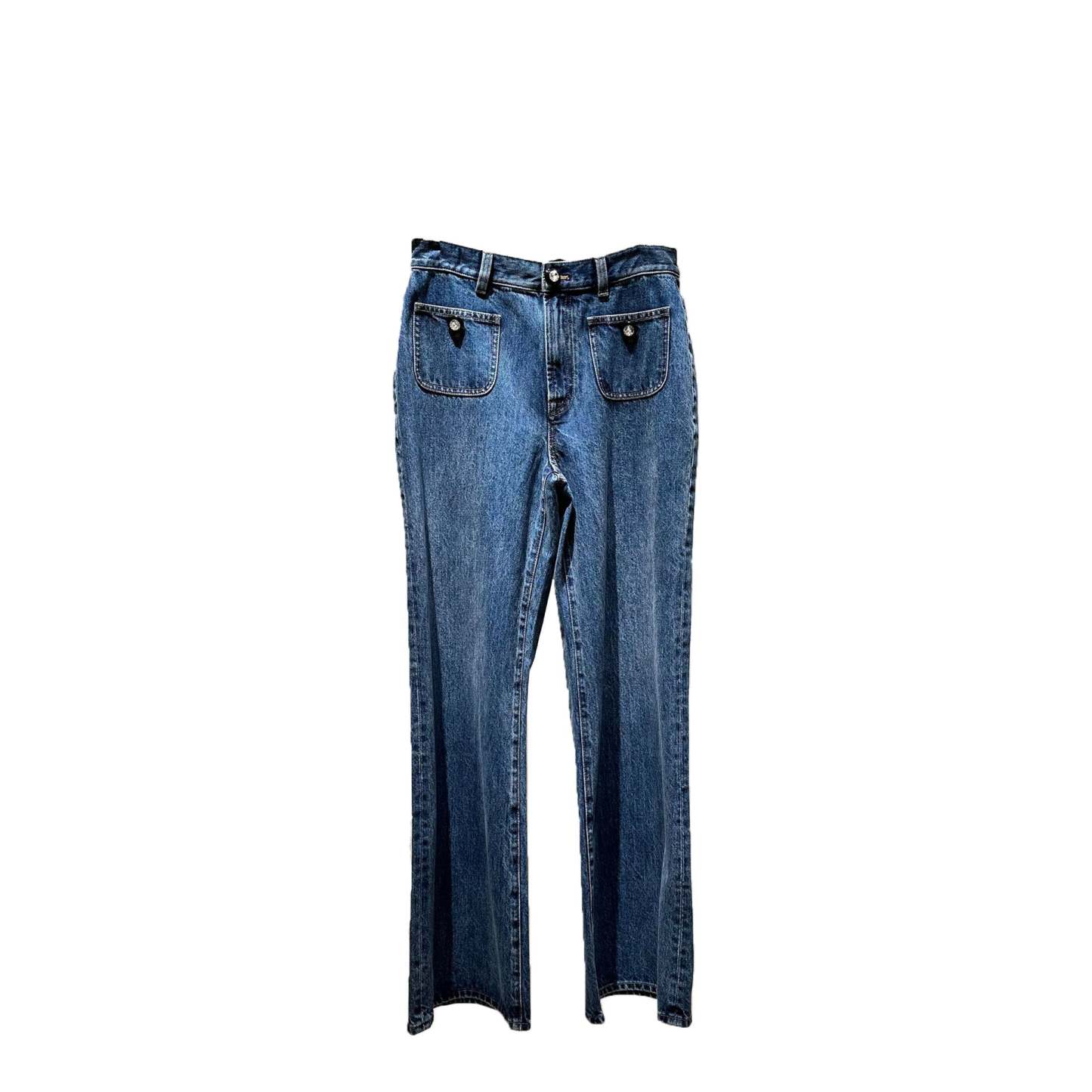 Pure cotton trendy flared jeans/trousers