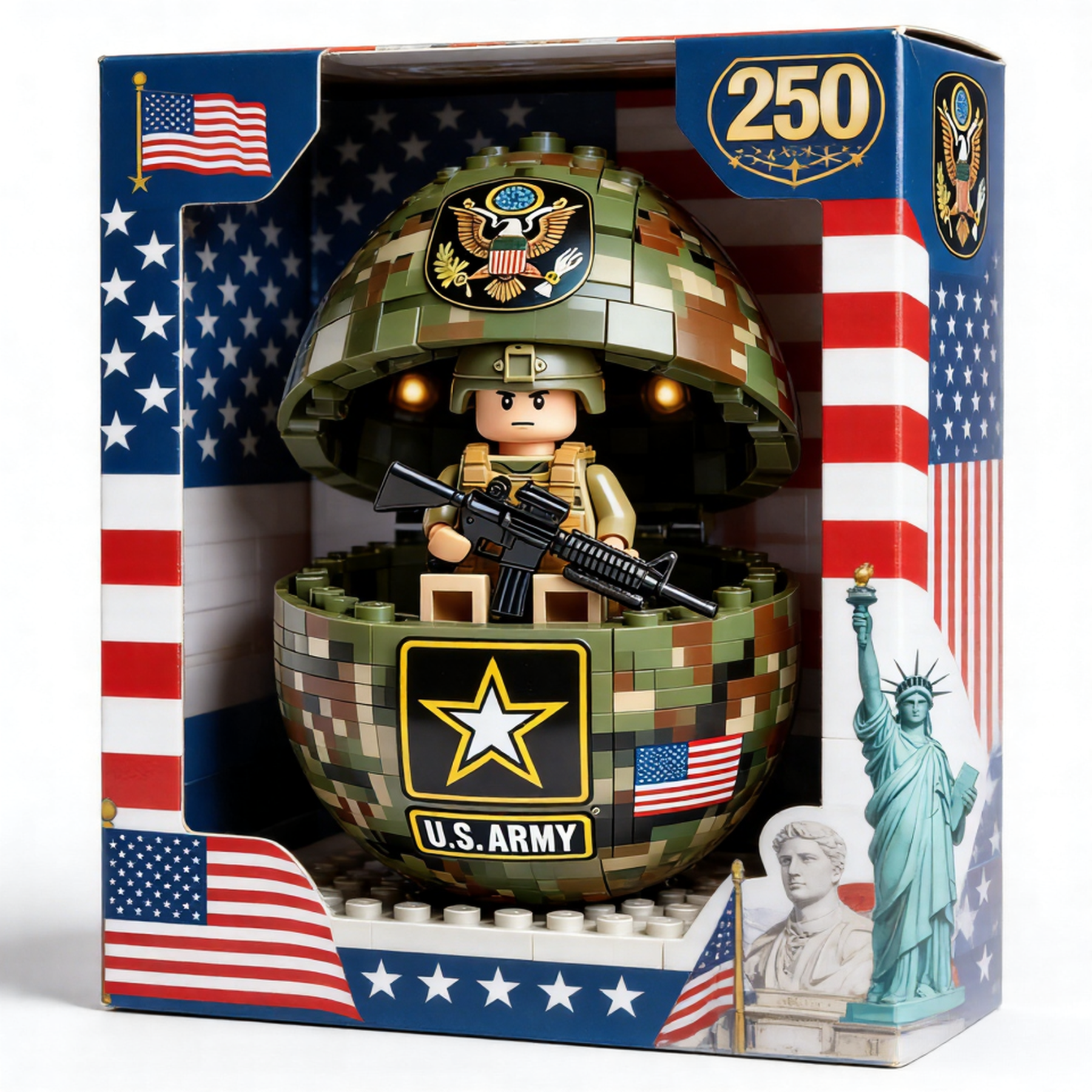 U.S. Military Surprise Helmet Collector Set - 100% Made in the USA