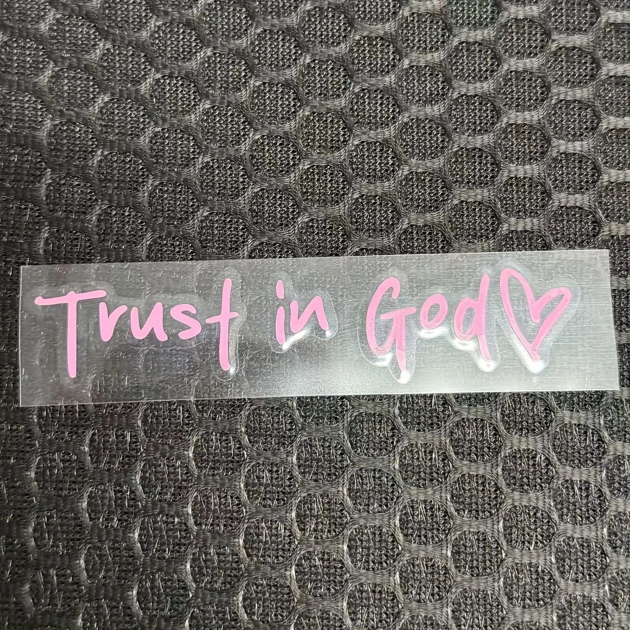 Trust in God Car Rearview Mirror Sticker, Ideal Christian Gift🎁