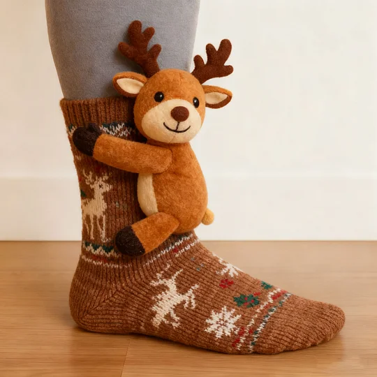 🔥HOT SALE🦥3D Animal Socks Christmas Edition🧦