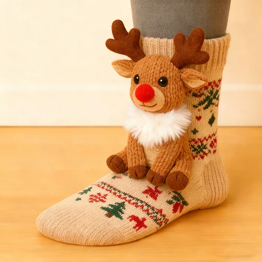 🔥HOT SALE🦥3D Animal Socks Christmas Edition🧦