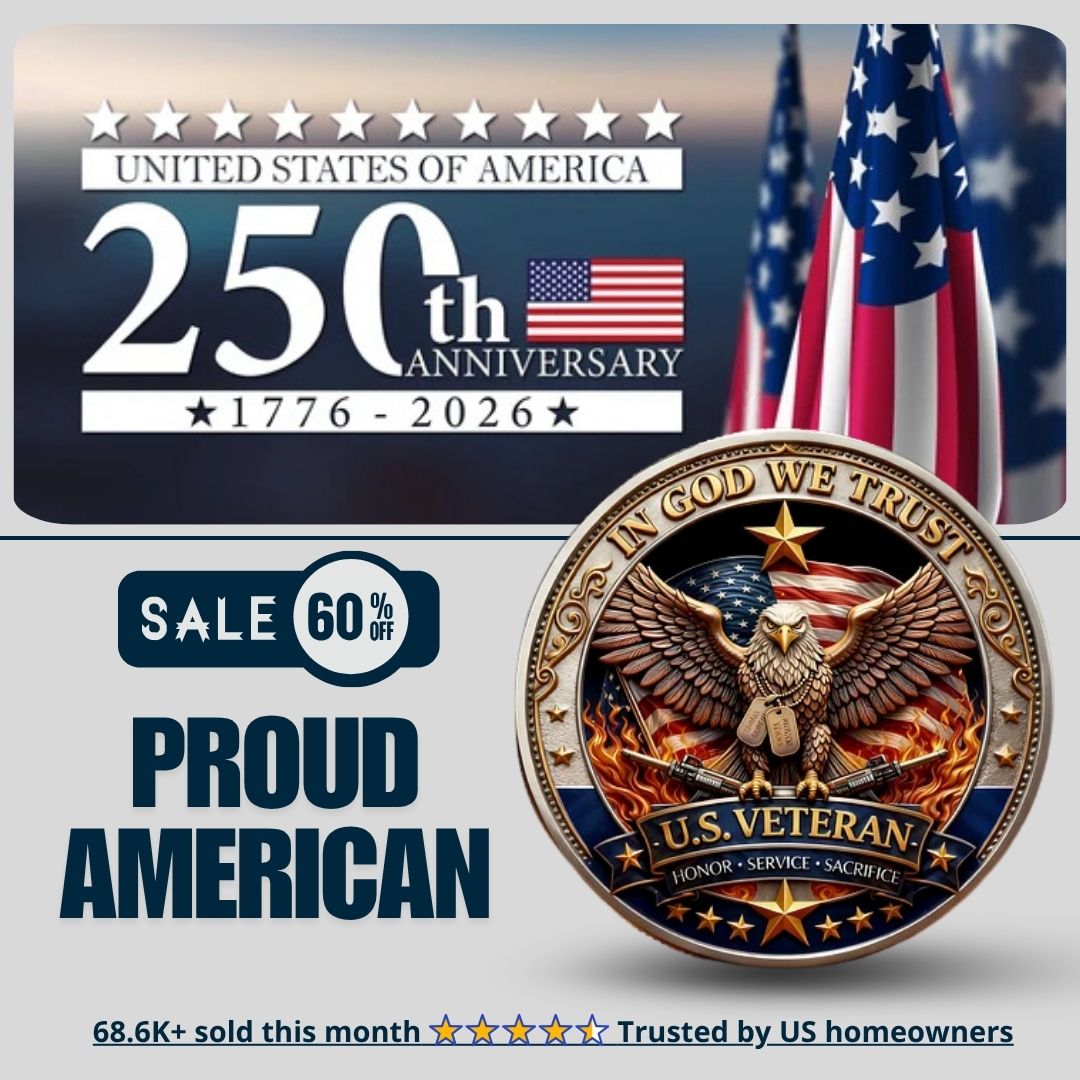 🔥Last Day 60% OFF 🔥Honor America’s Heroes – 250 Years of Freedom Veteran Tribute Coin