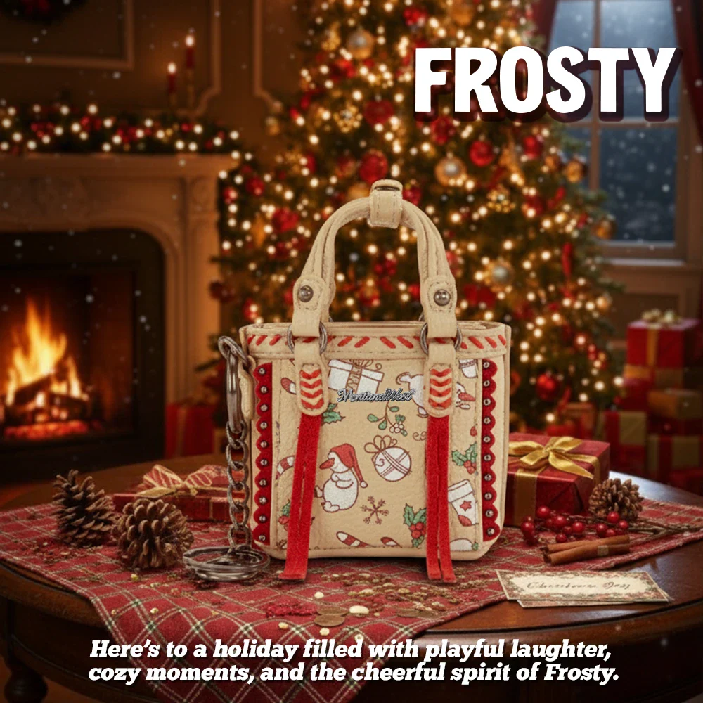 (🌲Early Christmas Sale- 49% OFF) Montana West Mini Xmas Tote Blind Box Gift for Holiday Suprises