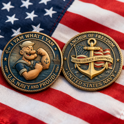 🏅Last Day Sale 70% OFF - 🇺🇸U.S. Navy Commemorative Cap & Coin – Anchor of Freedom⚓