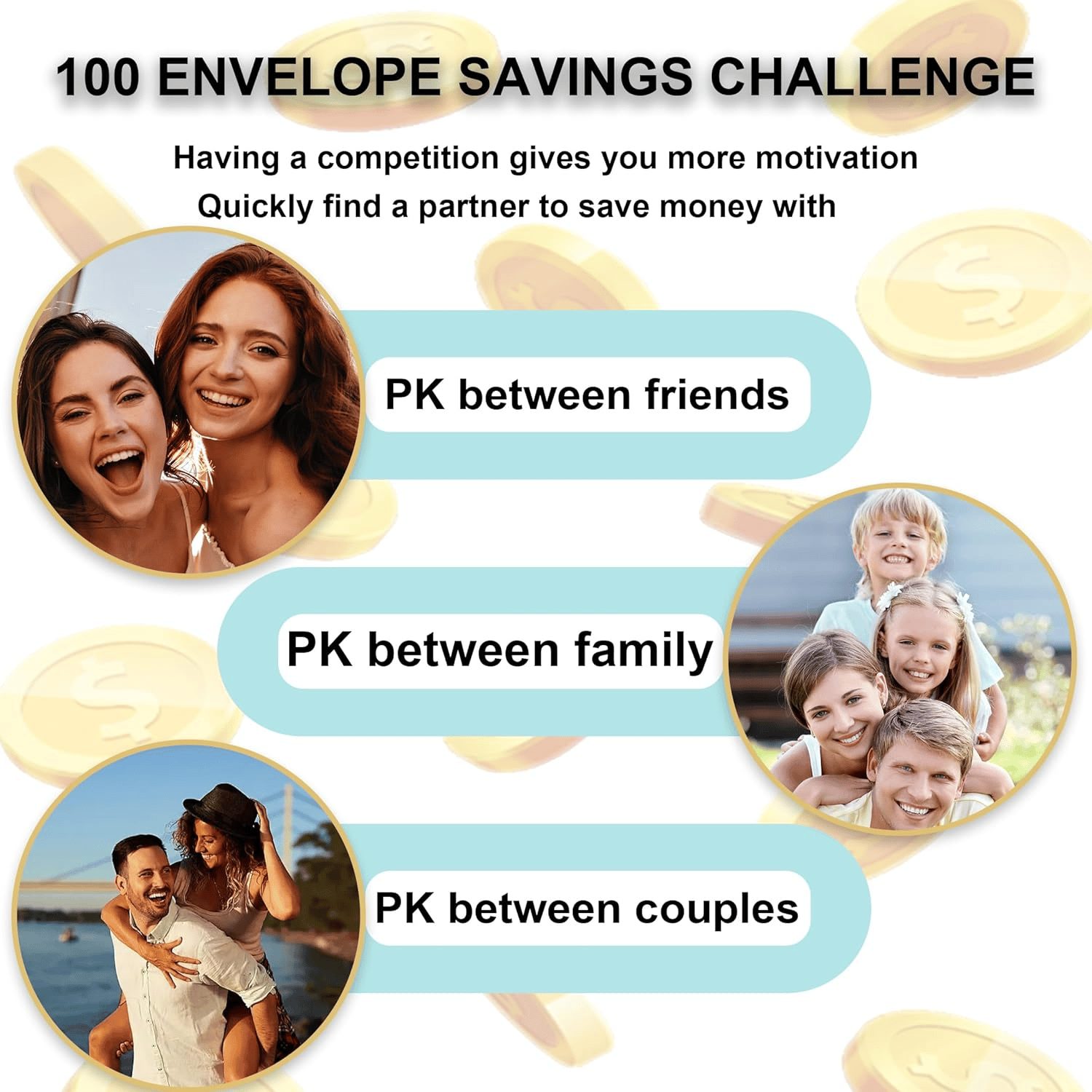 ✉️100 Envelope Savings Challenge Book