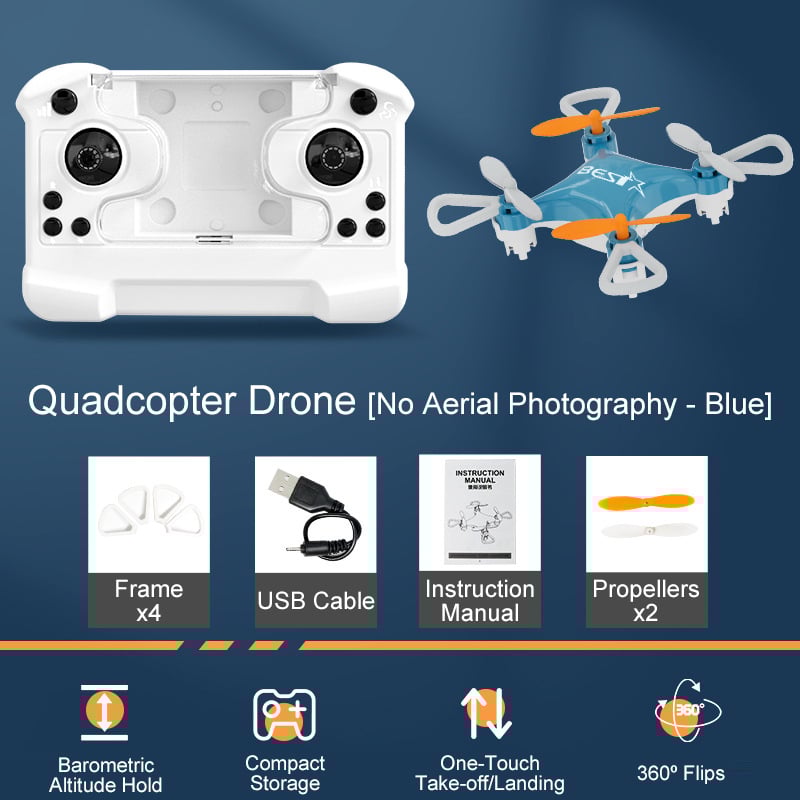 Top Christmas Gift 2025 🎅 All-Ages Mini Drone with Easy Stunt Flights & 360° Tricks - Perfect Beginner-Friendly Flyer!