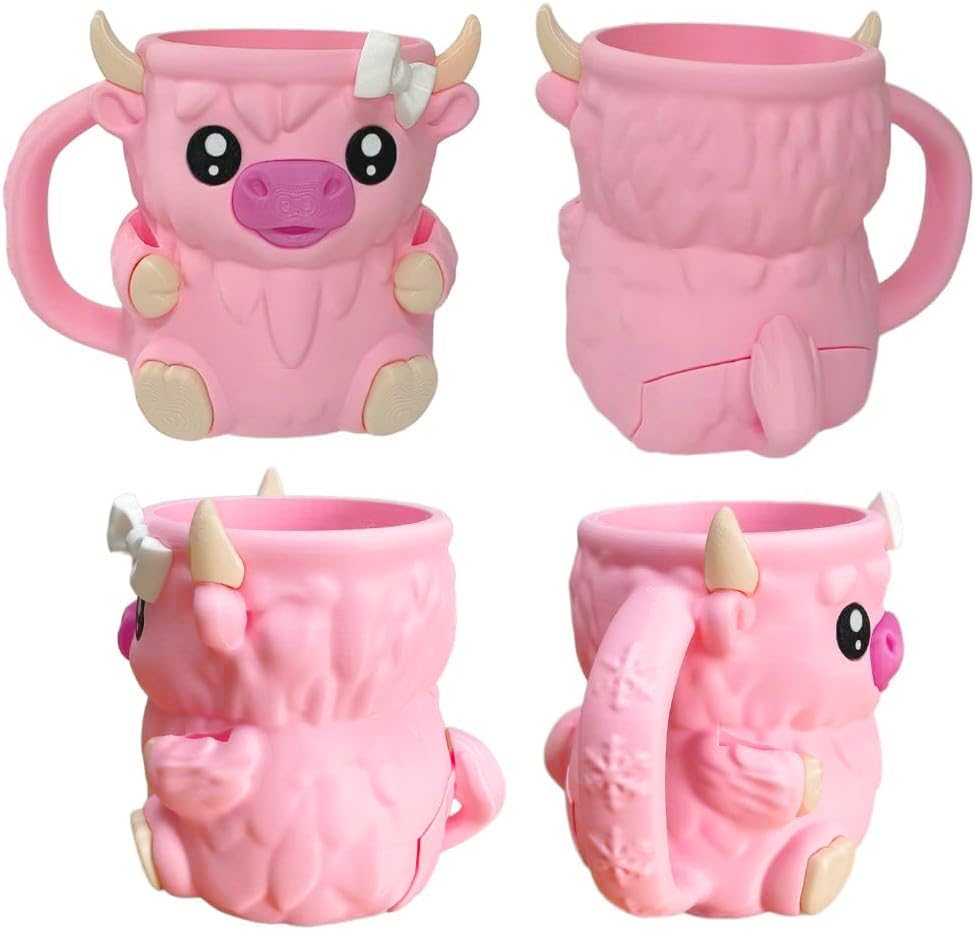 Highland Cow Ice Cream Pint Holder