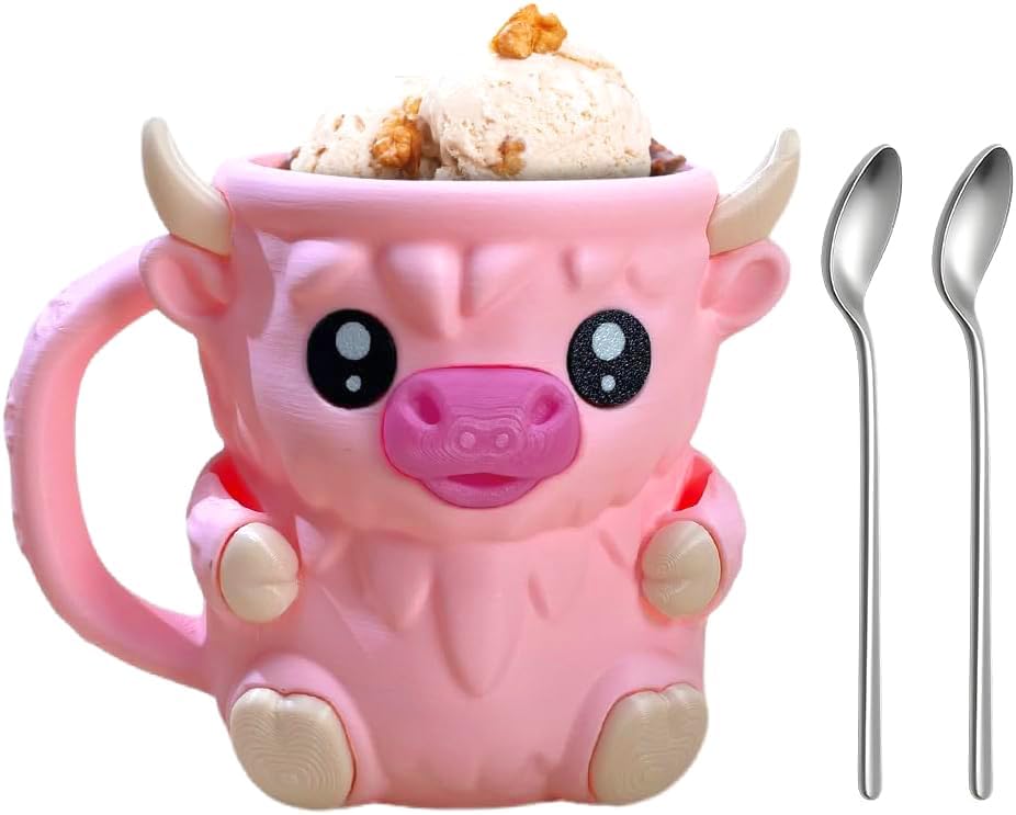 Highland Cow Ice Cream Pint Holder