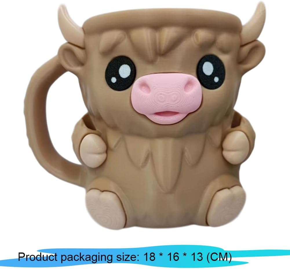 Highland Cow Ice Cream Pint Holder