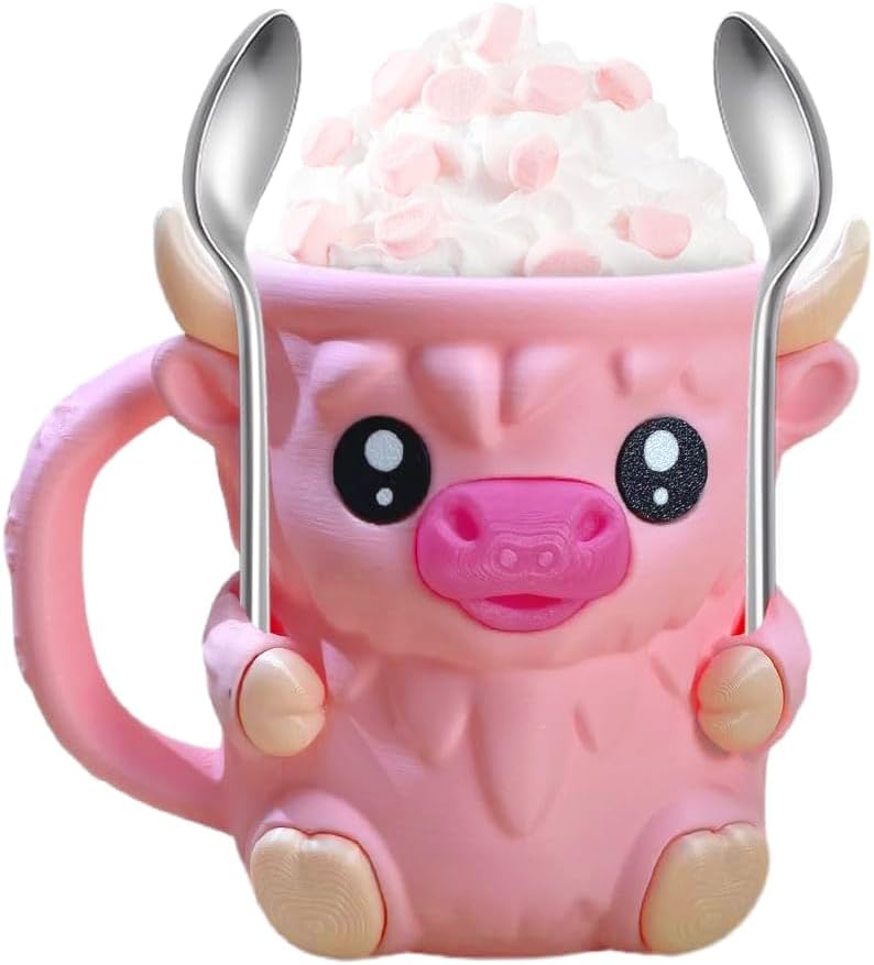 Highland Cow Ice Cream Pint Holder