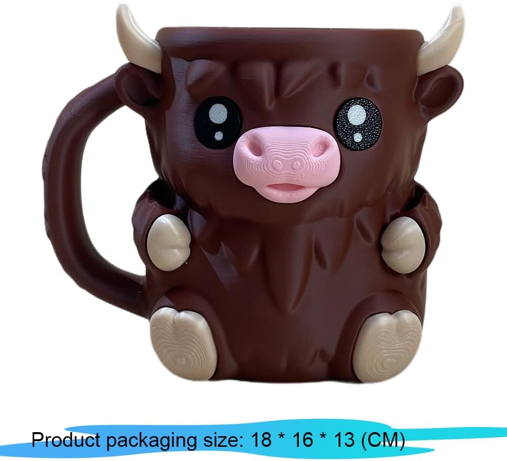 Highland Cow Ice Cream Pint Holder