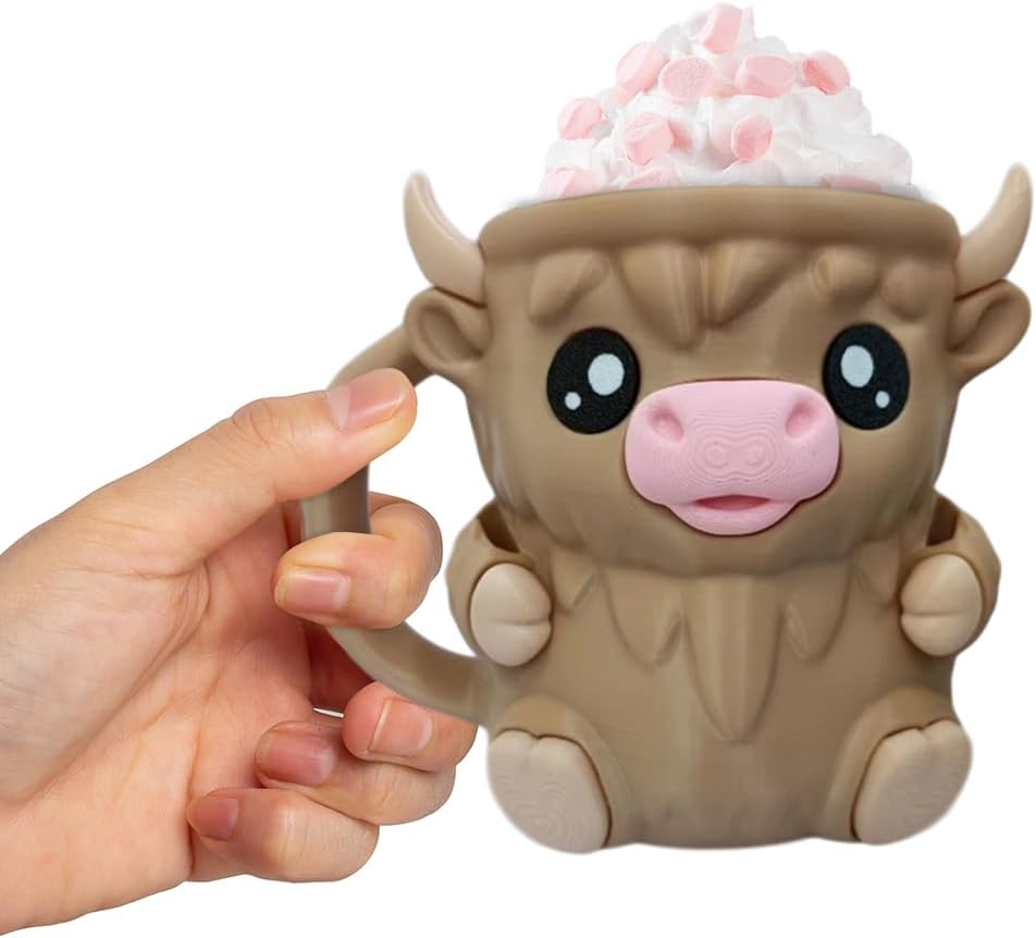 Highland Cow Ice Cream Pint Holder