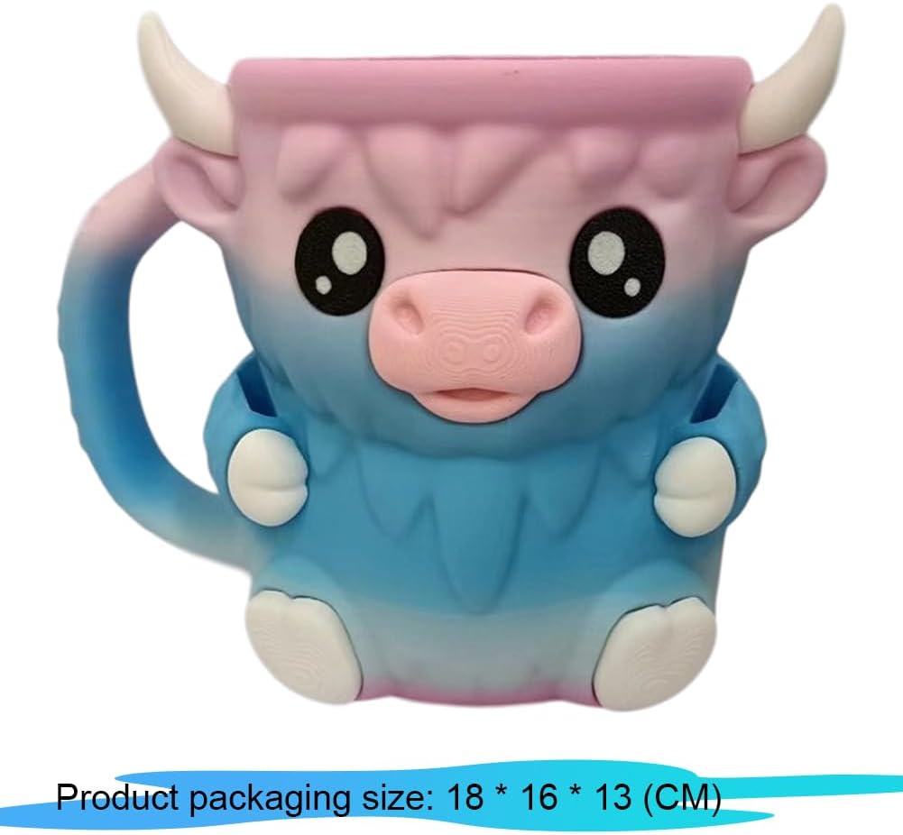 Highland Cow Ice Cream Pint Holder