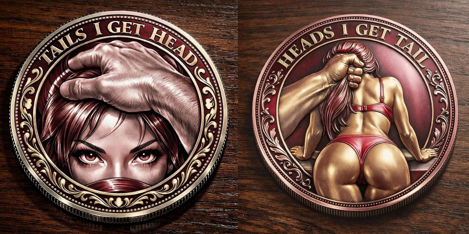Funny Heads and Tails Coins Commemorative Coin