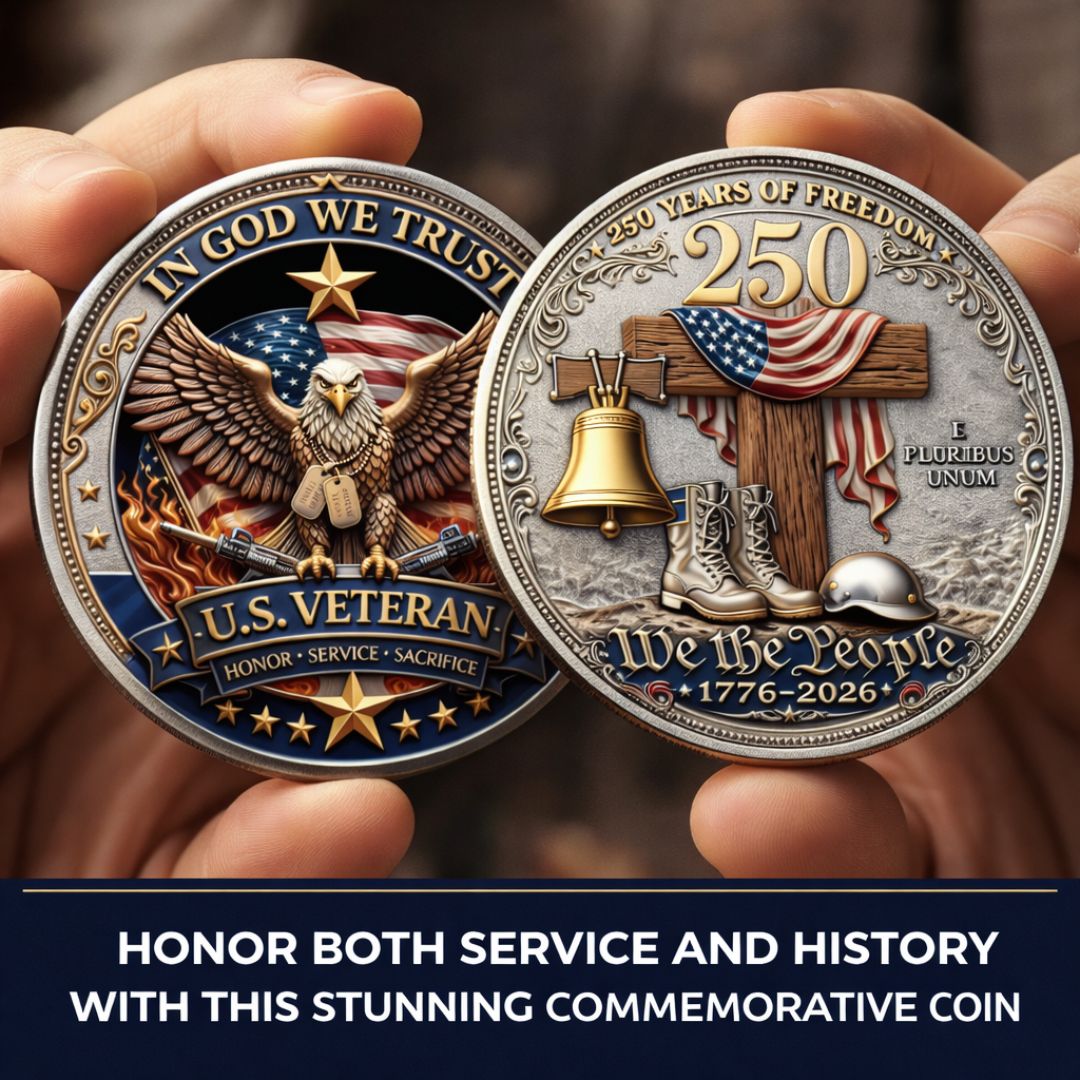 🔥Last Day 60% OFF 🔥Honor America’s Heroes – 250 Years of Freedom Veteran Tribute Coin