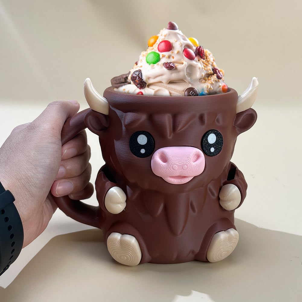 Highland Cow Ice Cream Pint Holder