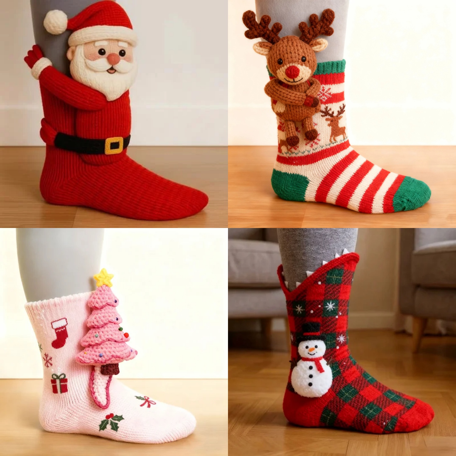 🔥HOT SALE🦥3D Animal Socks Christmas Edition🧦