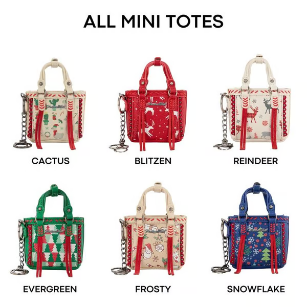(🌲Early Christmas Sale- 49% OFF) Montana West Mini Xmas Tote Blind Box Gift for Holiday Suprises