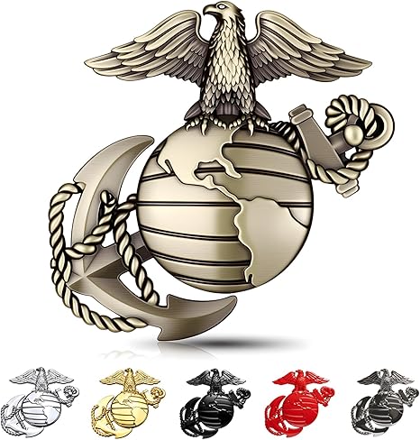  250th Anniversary U.S. Marine Corps Metal Cars Emblem