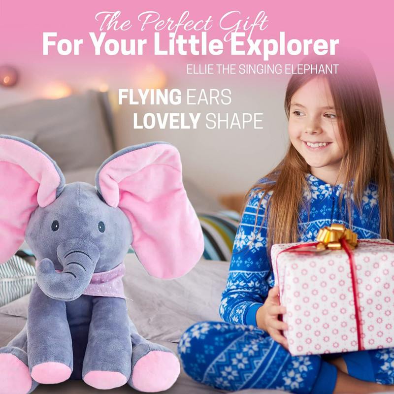 (🌲Early Christmas Sale - 49% OFF) Peek-a-boo Musical Elephant
