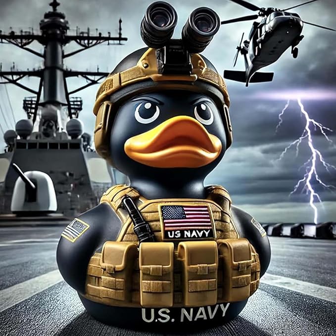 Hand-painted Veteran Tribute Duck - 100% Made in the USA