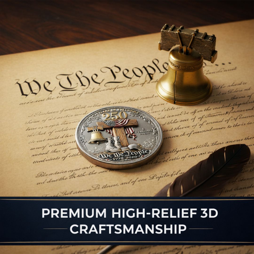 🔥Last Day 60% OFF 🔥Honor America’s Heroes – 250 Years of Freedom Veteran Tribute Coin