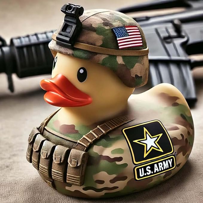 Hand-painted Veteran Tribute Duck - 100% Made in the USA