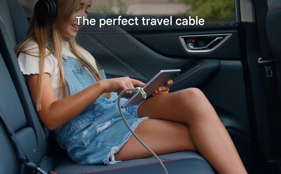 ⏰4-in-1 USB charging cable, fast charging, MAX. 60 W