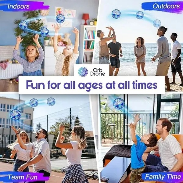(🌲Early Christmas Sale- 49% OFF) 🛸AI Flying Orb Mini Drone Toys🎁BUY MORE FREE MORE