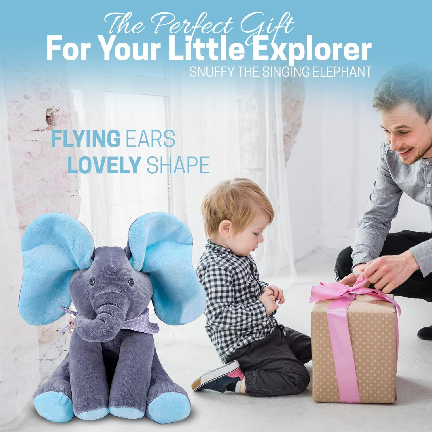 (🌲Early Christmas Sale - 49% OFF) Peek-a-boo Musical Elephant