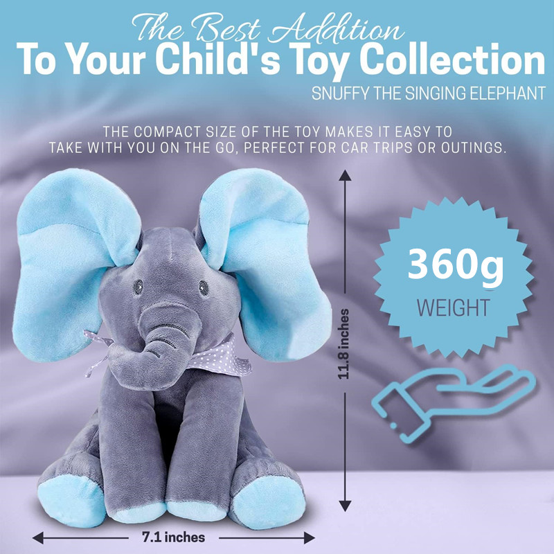 (🌲Early Christmas Sale - 49% OFF) Peek-a-boo Musical Elephant