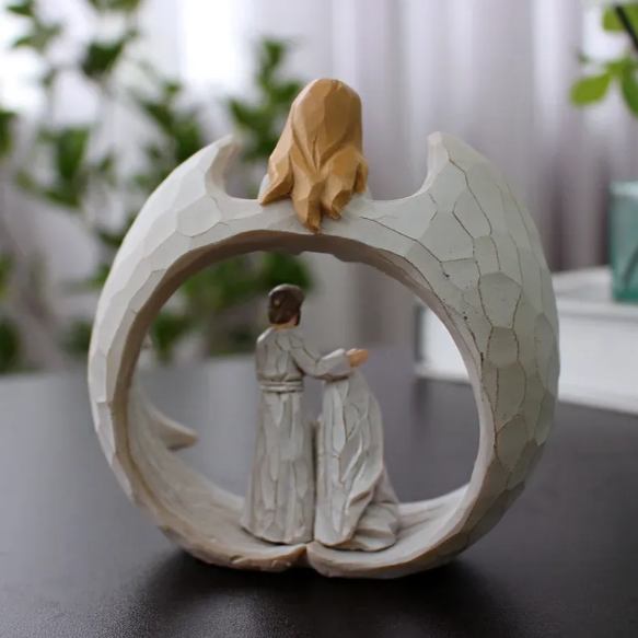 Angel Holy Family Figurine