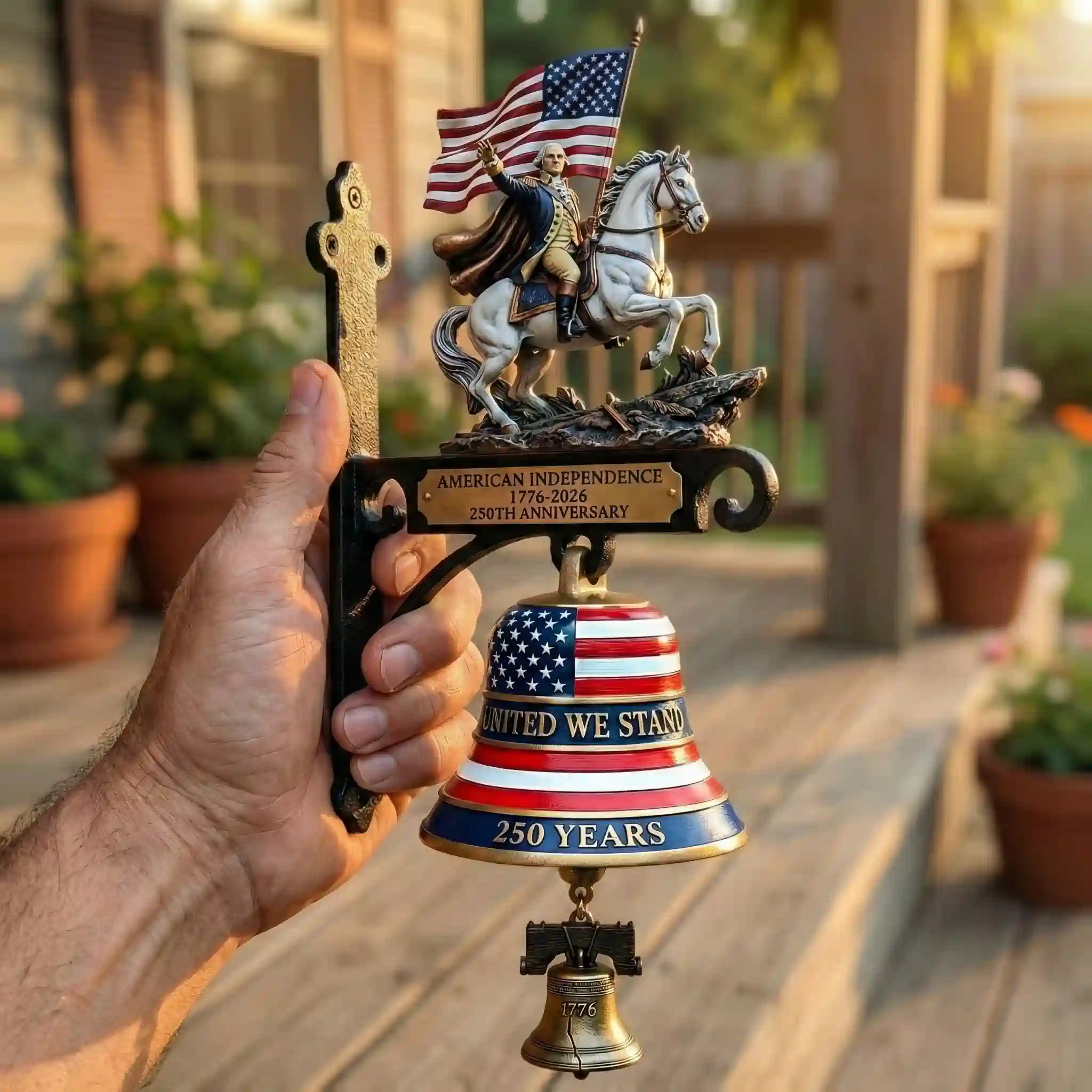 United States American Independence 250TH Anniversary Wall Bell