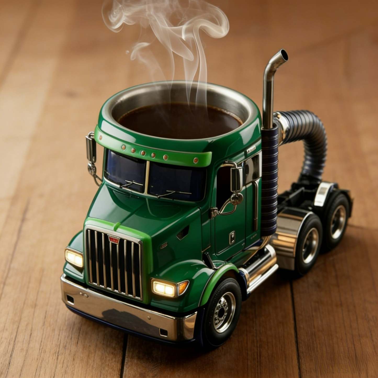 Durable Semi-Truck Shaped Coffee Mug – Handcrafted Resin Mug for Family & Friends