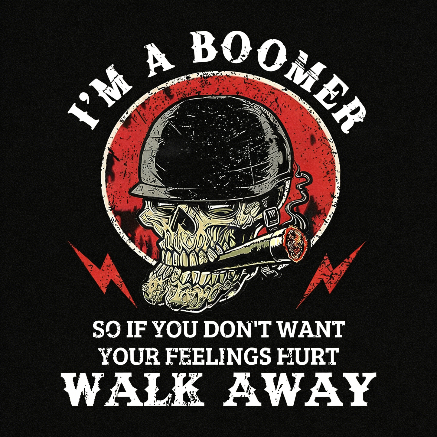 BOOMER Skull T-shirt, Unisex Hoodie, Custom Year Of Birth Sweatshirt, I'm A Boomer, Walk Away T-shirt